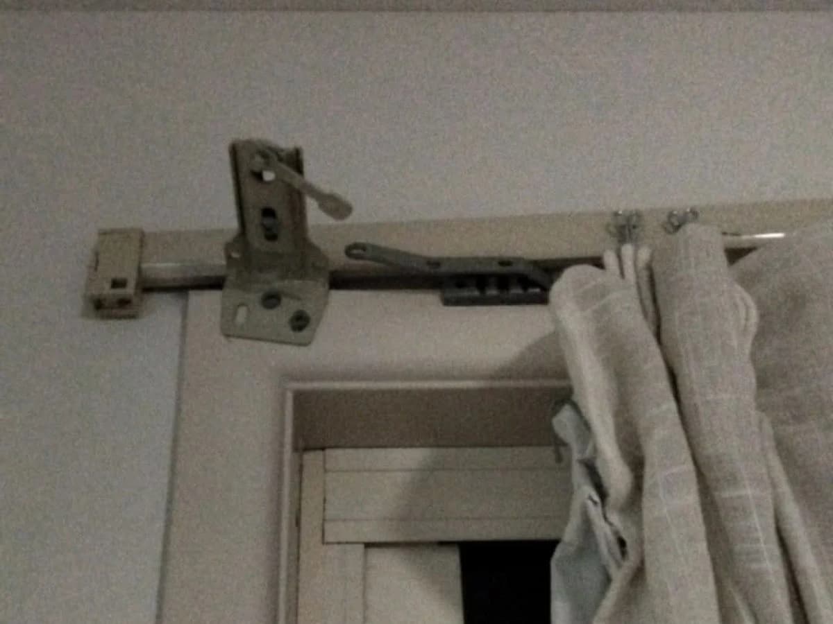Curtain rail and track fitted