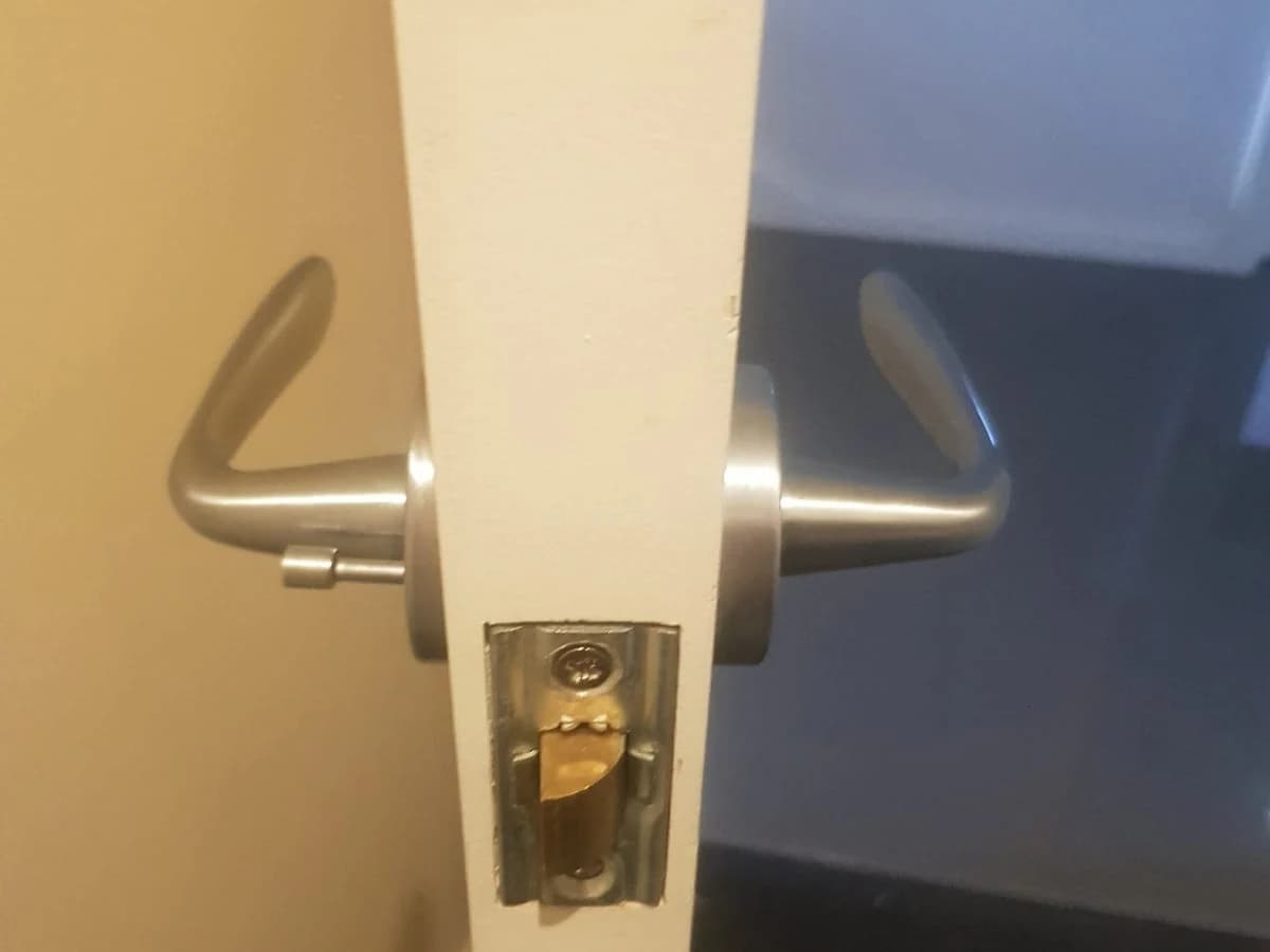 Door lever and latch replacement