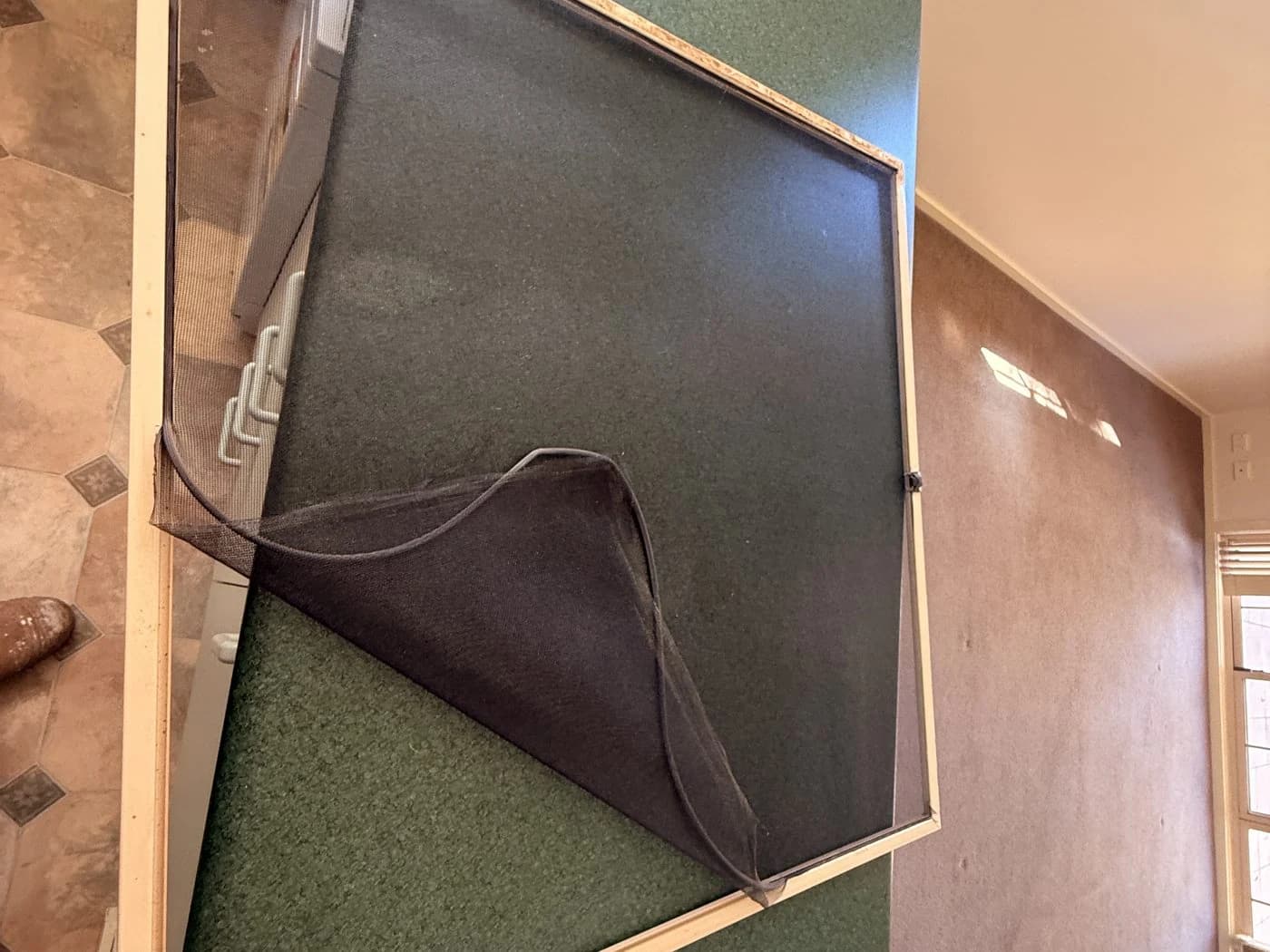 Flyscreen Mesh Replacement: before
