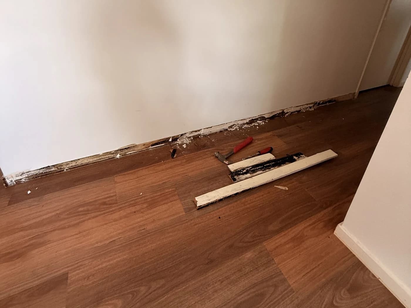 Skirting Board Replacement: before