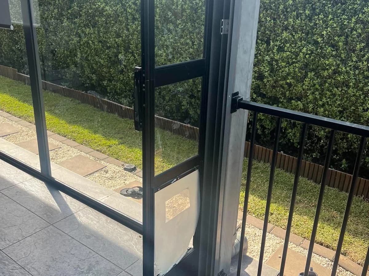 Sliding door onto a deck