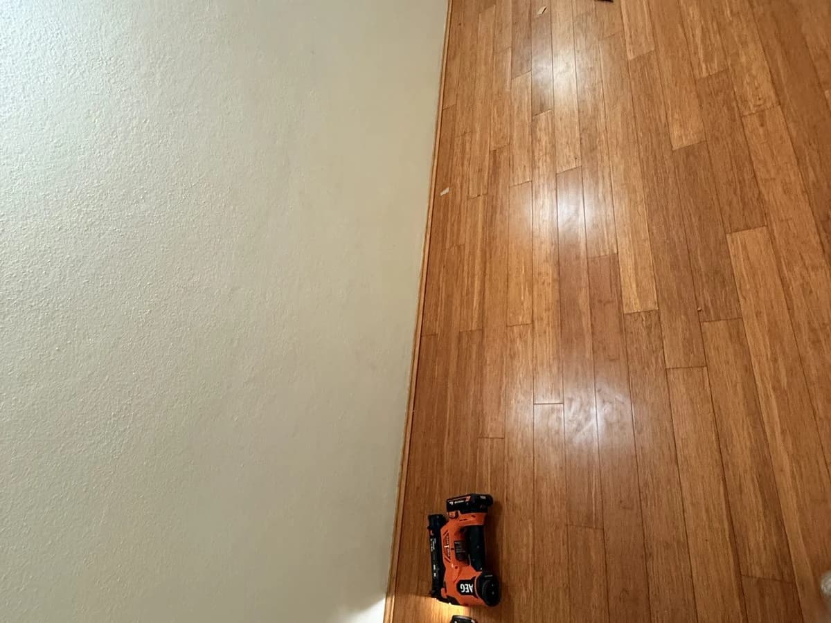 Timber flooring installed in a hallway